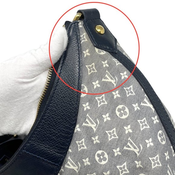 LOUIS VUITTON Vintage LV Monogram Rhapsody Shoulder Bag Cotton Blue RankAB - Picture 9 of 12